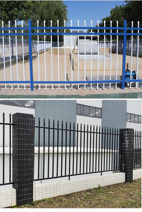 围挡铁艺栏杆 庭院锌钢护栏 电力变压器围栏供应